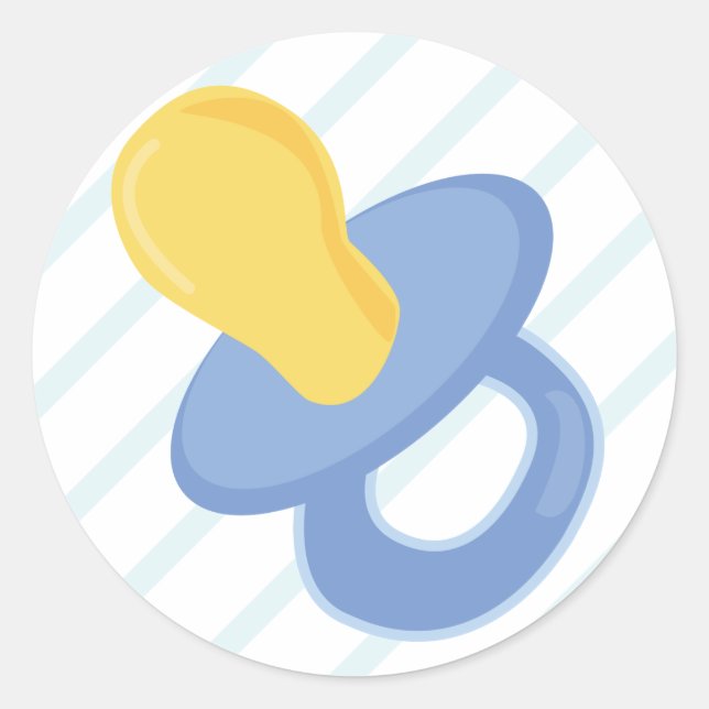 Boy Pacifier Classic Round Sticker (Front)