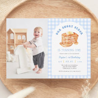 Boy Pancake Breakfast Birthday Party Photo
