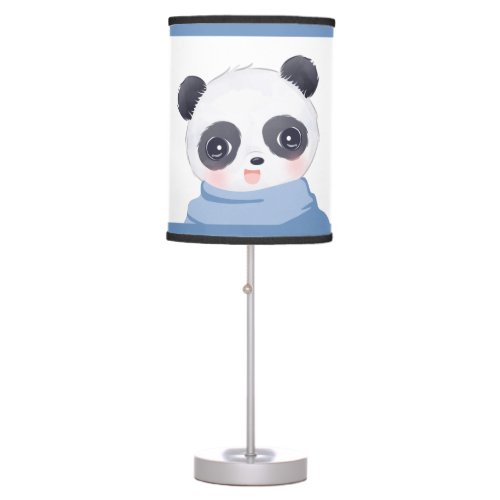 Boy Panda With Dots 2 Table Lamp