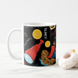 Boy Party Pirate dark colourful  Coffee Mug