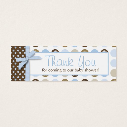 Customizable Welcome Bear Boy TY Skinny Gift Tag Business Card Templates
