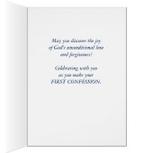 Boy Personalize Name on First Confession with Lamb (Inside (Right))