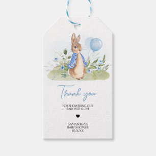 Boy Peter Rabbit Baby Shower Favor Tags