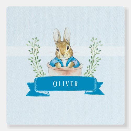 Boy Peter Rabbit Blue Custom Foam Board