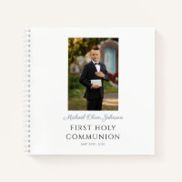Boy Photo Script First Communion Guestbook