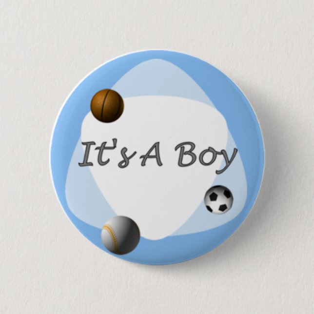 Boy Pinback Button (Front)