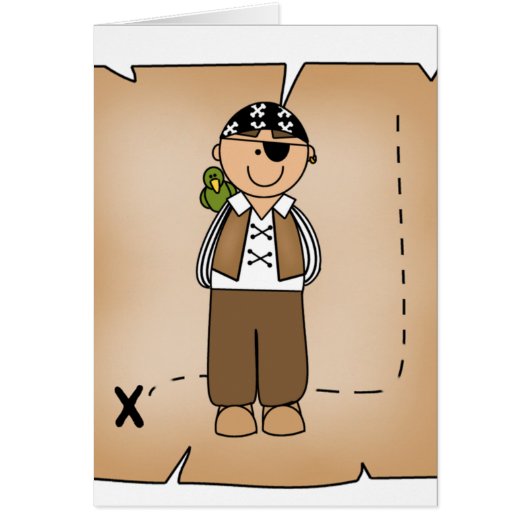 Boy Pirate and Map Cards (Front)