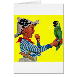 boy pirate and parrot cards