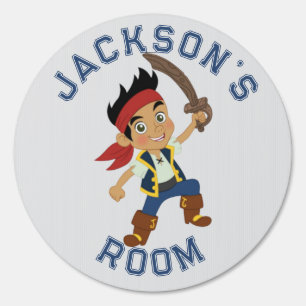 Boy Pirate Blue Personalized  Sign