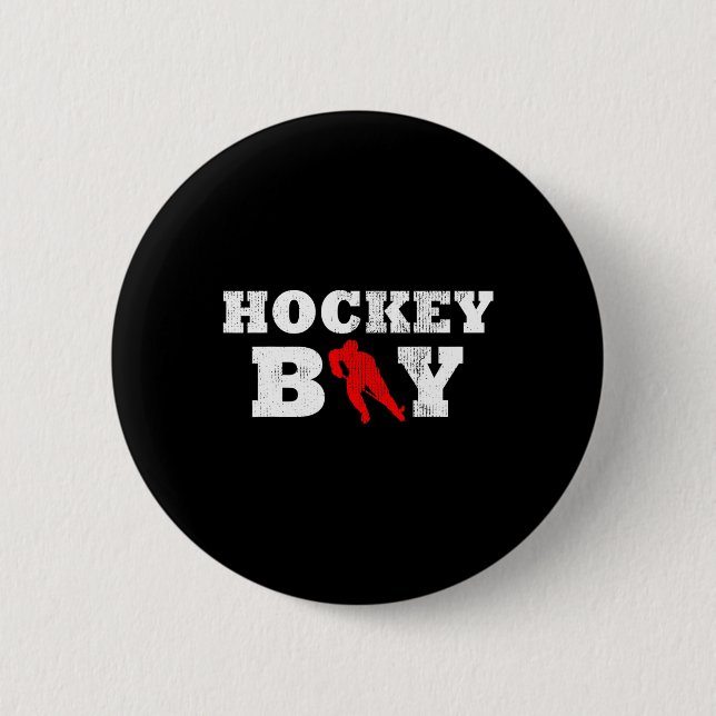 Boy Player Silhouette Sport Gift  Button (Front)