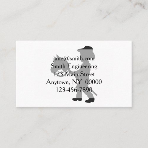 Boy Playing Cowboy _ Choose background color Business Card
