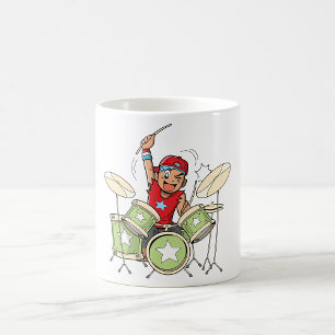 Boy Playing Drums Mug