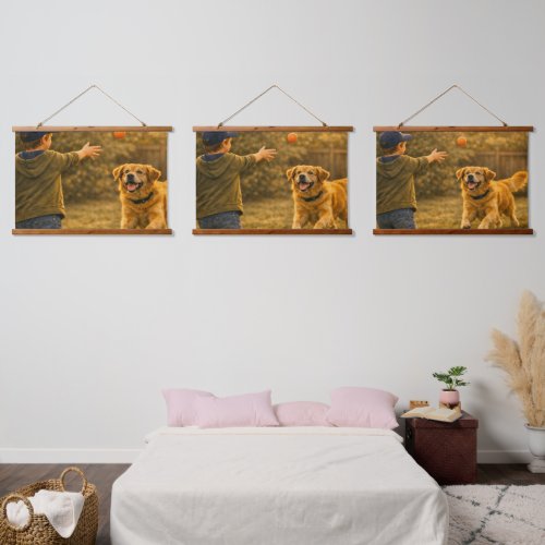 Boy Playing Fetch Progression Tapestry – Set of 3