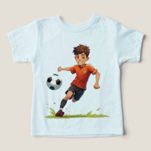 Boy Playing Soccer Toddler T-shirt