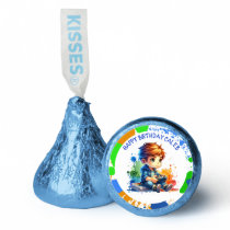 Boy Playing Video Games Personalized Birthday Hershey®'s Kisses®