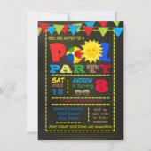 Boy Pool Birthday Party Invitation (Front)