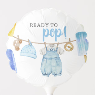 Boy Popsicle Baby Shower Balloon