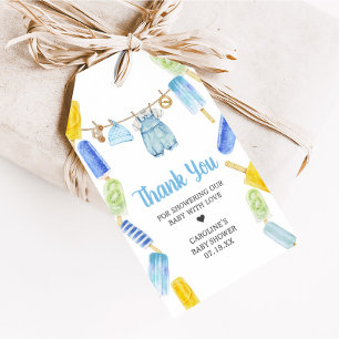 Boy Popsicle Baby Shower Favor Tags