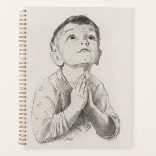 Boy Praying Planner