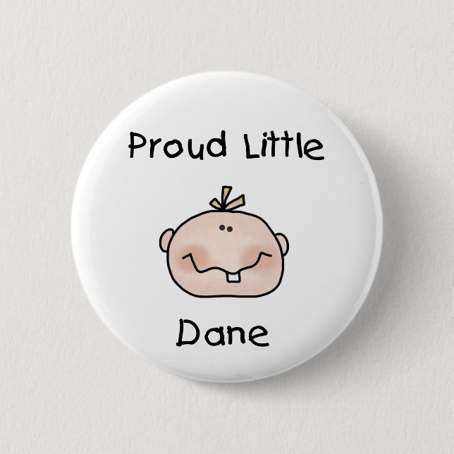 Boy Proud Danish Baby Pinback Button (Front)