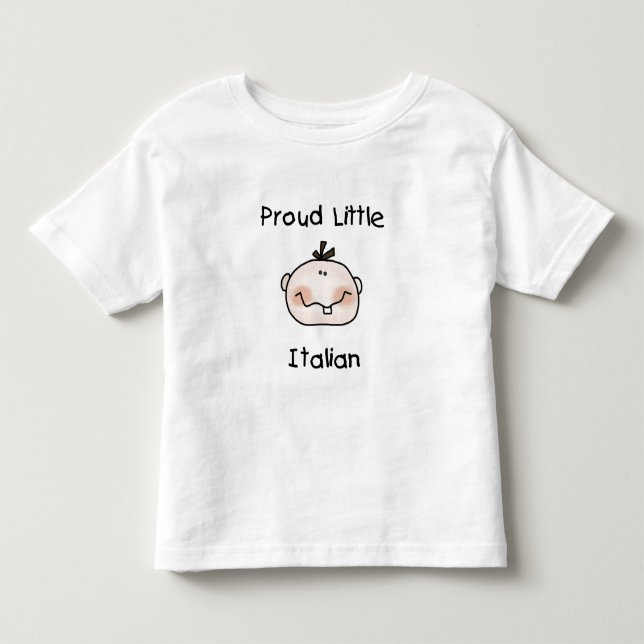 Boy Proud Little Italian Toddler T-shirt (Front)