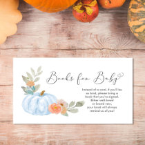 Boy Pumpkin Books For Baby Shower Enclosure Card