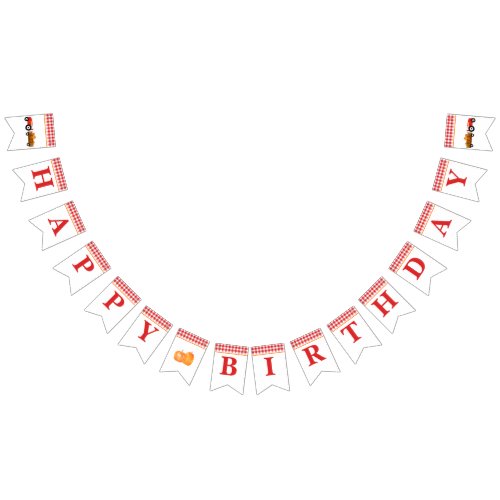 Boy Pumpkin Patch Tractor Red Birthday Banner