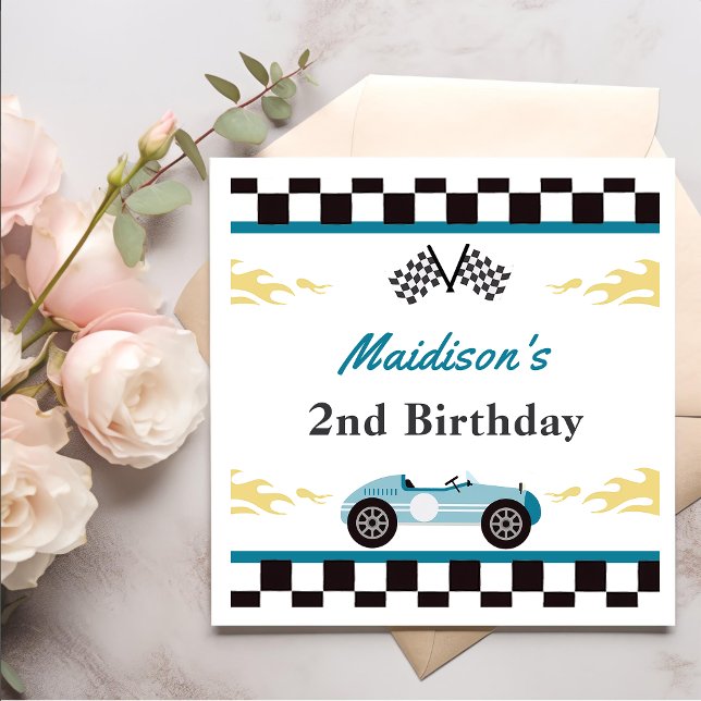  Boy Race Car Birthday Party Napkins (Creator Uploaded)
