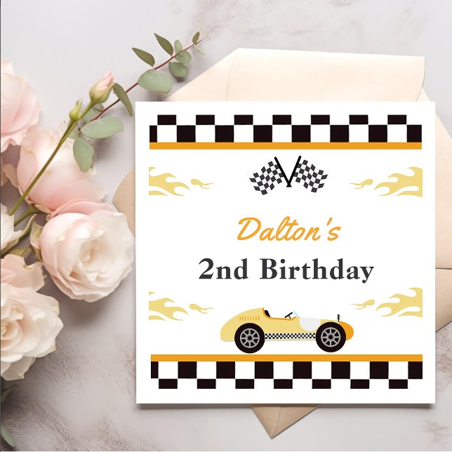  Boy Race Car Birthday Party Napkins (Creator Uploaded)