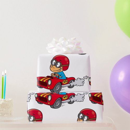 Boy Racer Wrapping Paper