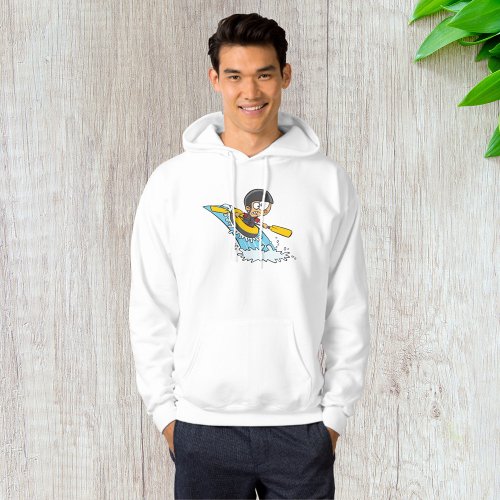 Boy Rafting The Rapids Hoodie