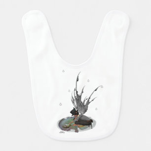 Boy Rain Fairy With Frog Baby Bib