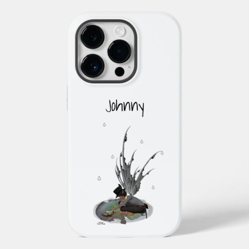 Boy Rain Fairy With Frog Cell Phone Case