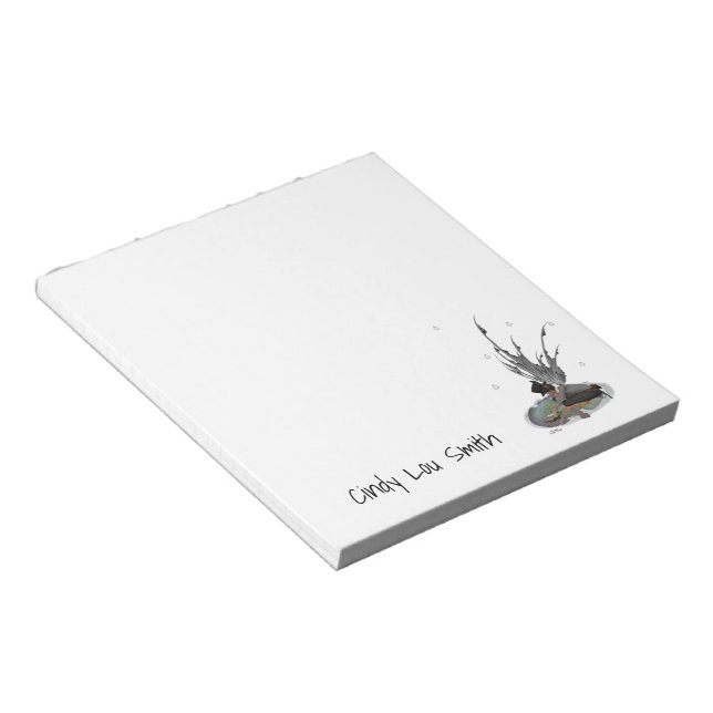 Boy Rain Fairy With Frog Notepad (Angled)