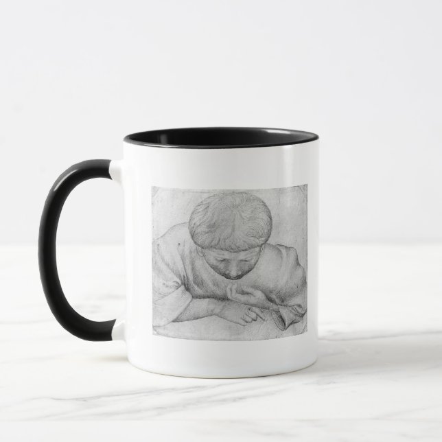 Boy reading, from the The Vallardi Album Mug (Left)