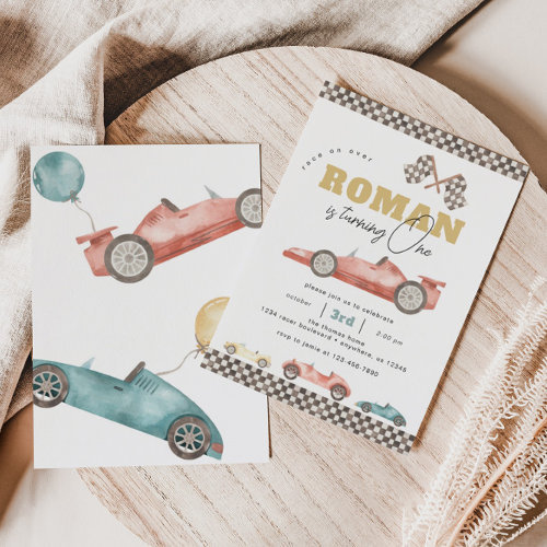 Boy Retro Race Car Birthday Party