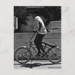Boy Riding Bike Postcard at Zazzle