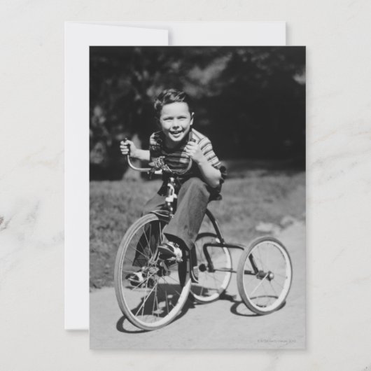 Boy Riding Tricycle (Front)