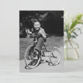 Boy Riding Tricycle (Standing Front)