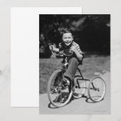 Boy Riding Tricycle (Front/Back)