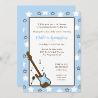 Boy Rock Star Baby Shower Invitation