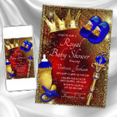 Boy Royal Prince Baby Shower Invitation