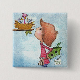 Boy’s Birdhouse Gift-Home Tweet Home Pinback Button