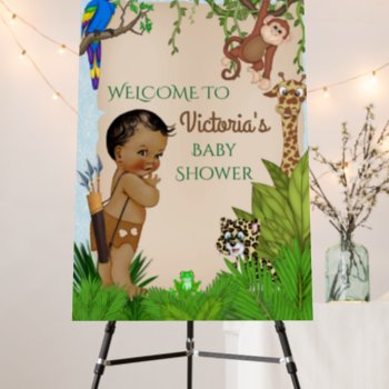 Boy Safari Baby Shower Welcome Sign 2 by The_Baby_Boutique at Zazzle