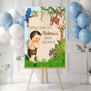 Boy Safari Baby Shower Welcome Signs