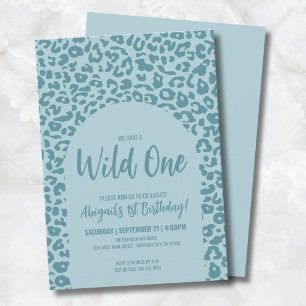 Boy Safari Wild One 1st Birthday Invitation