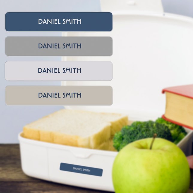 Boy School Daycare Name Labels (Waterproof name labels for school supplies, lunch boxes, day care, baby bottles, and more!)