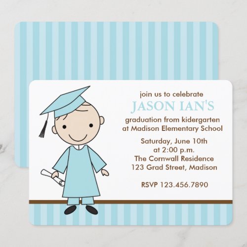 Boy Graduation Party Invitations