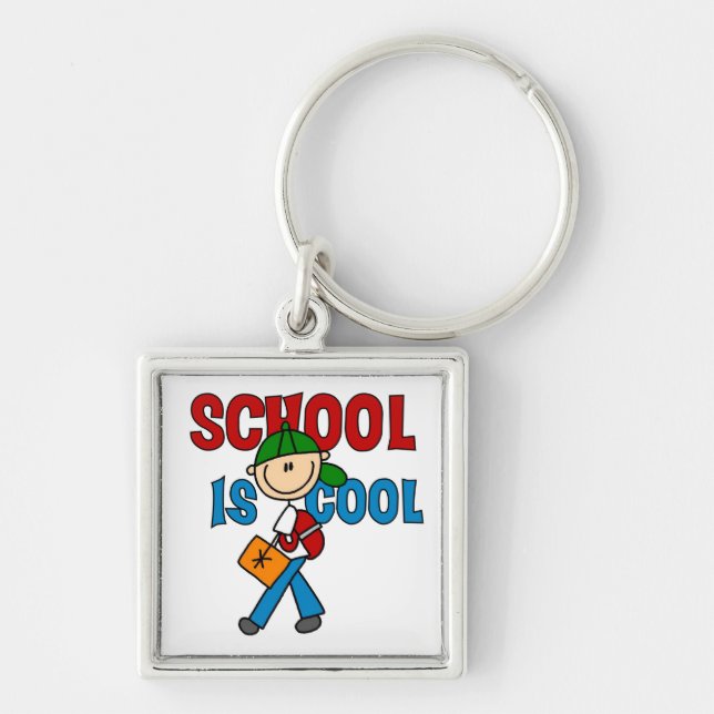 Boy School is Cool Keychain (Front)