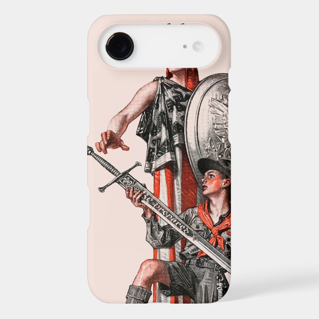 Boy Scout and Liberty Case-Mate iPhone Case (Back)